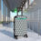 Thumbnail: (name fill)  personalize of black skate pattern Ice skating bag / Suitcase