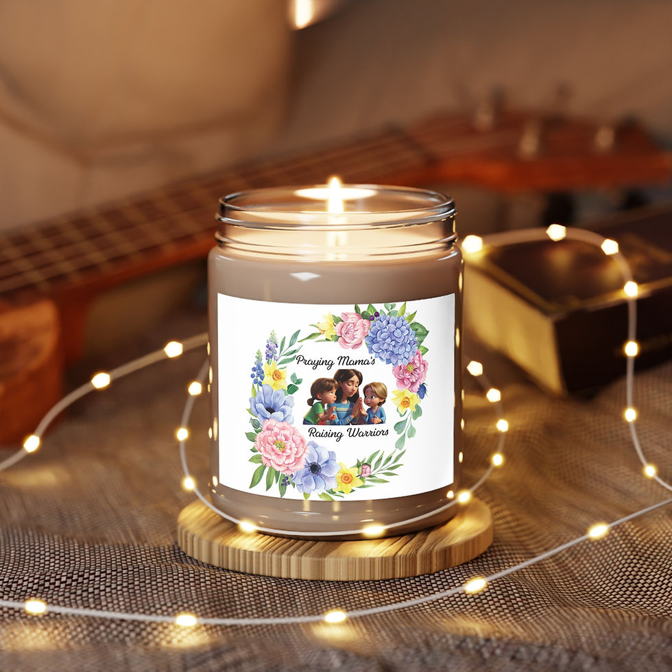 Thumbnail: Praying mama Christian Mother's Day floral cented Candles, 9oz