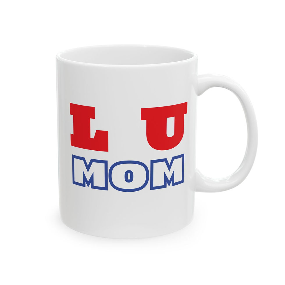 Thumbnail: L U Mom Ceramic Mug, (11oz, 15oz)