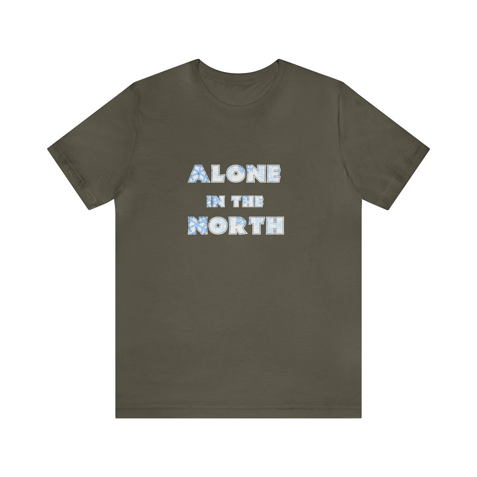 Thumbnail: Alone in the north Unisex Jersey Short Sleeve Tee