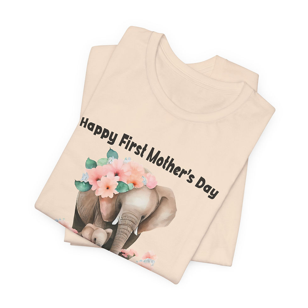 Thumbnail: Happy first Mother‘s day Unisex Jersey Short Sleeve Tee