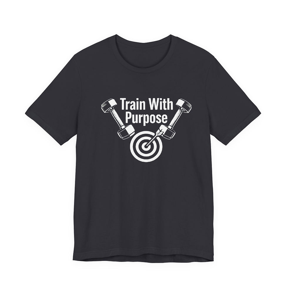 Thumbnail: Train with purpose  Unisex Jersey Tee Graphic T-Shirt