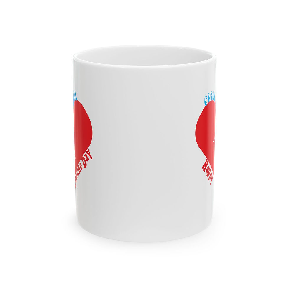 Thumbnail: Chill to Thrill happy valentine day Red Heart Coach Love Cup, 11oz ceramic mug