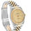 Thumbnail: Datejust two-tone silver/gold with gold diamond dial
