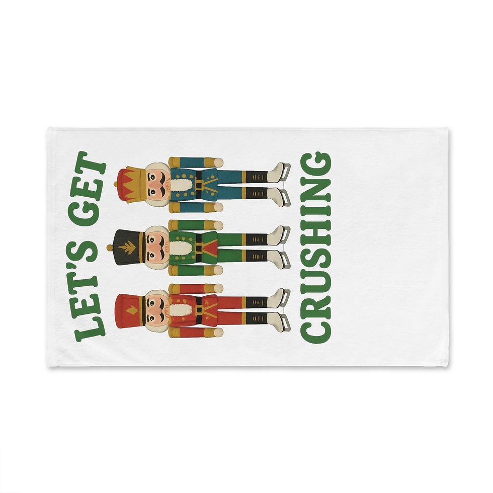 Thumbnail: Let’t get Crushing Ice Skating  Nutcracker Christmas  Hand Towel