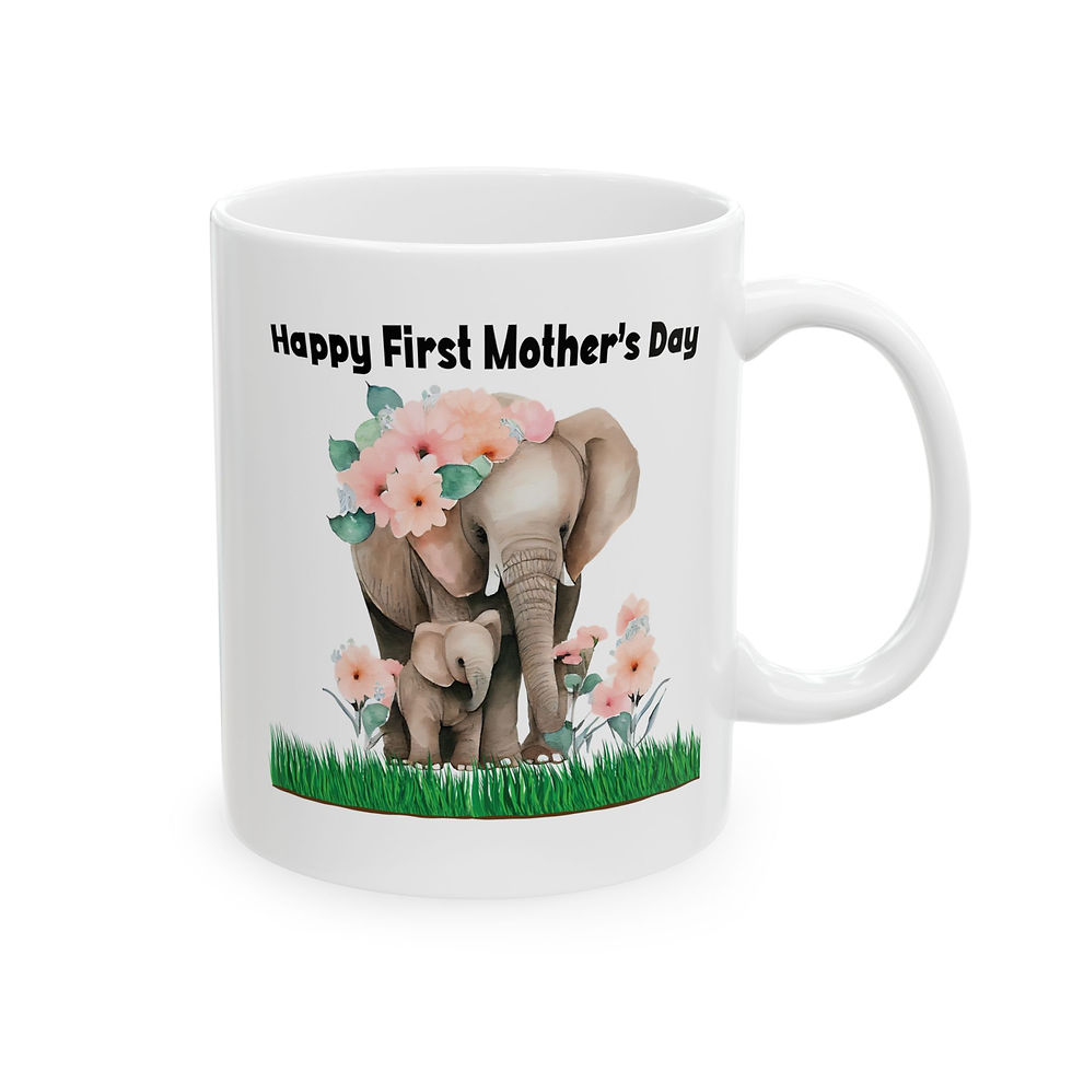 Thumbnail: Happy first Mother’s day Ceramic Mug, (11oz, 15oz)
