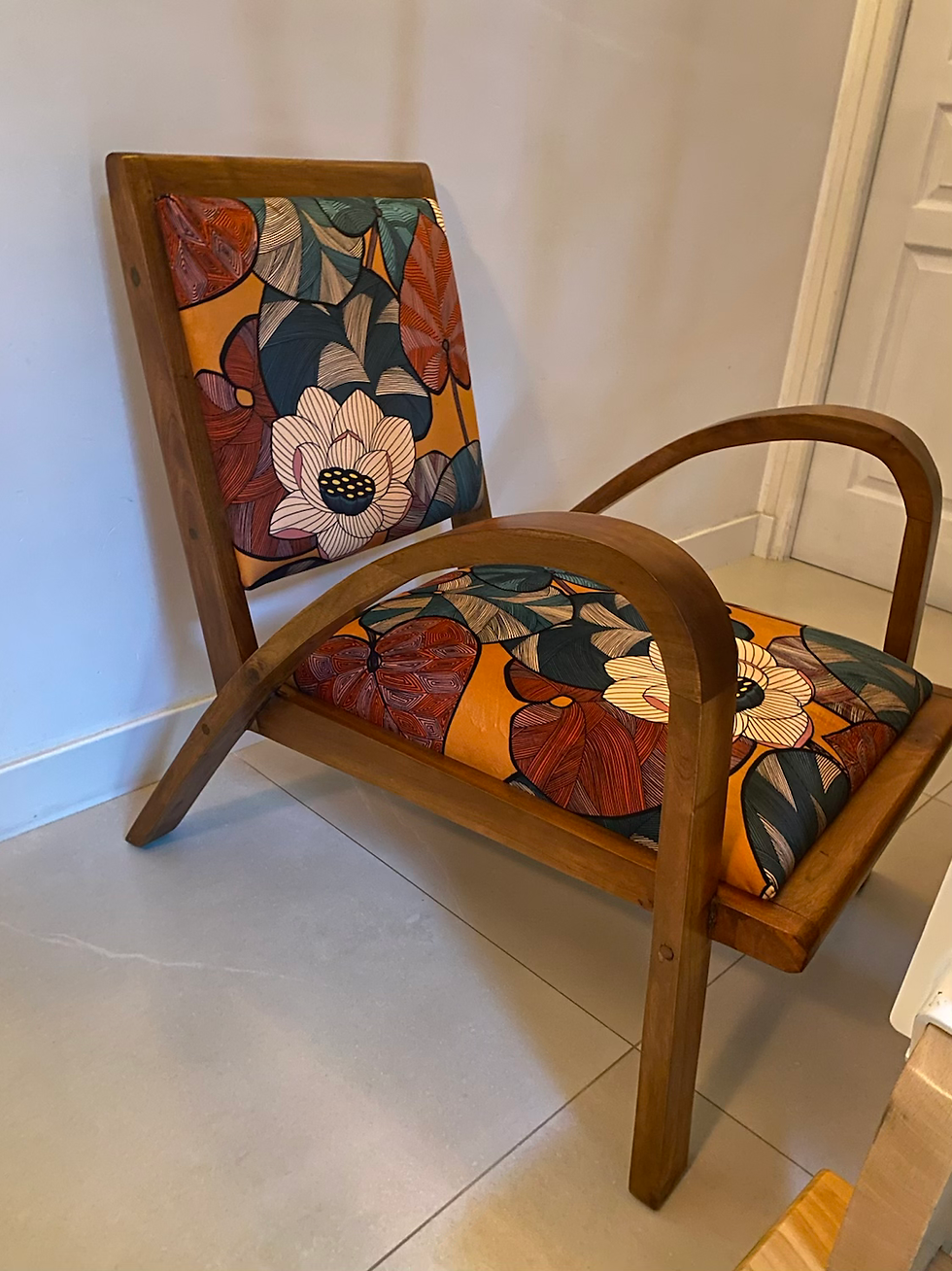 Miniature : Fauteuil colonial