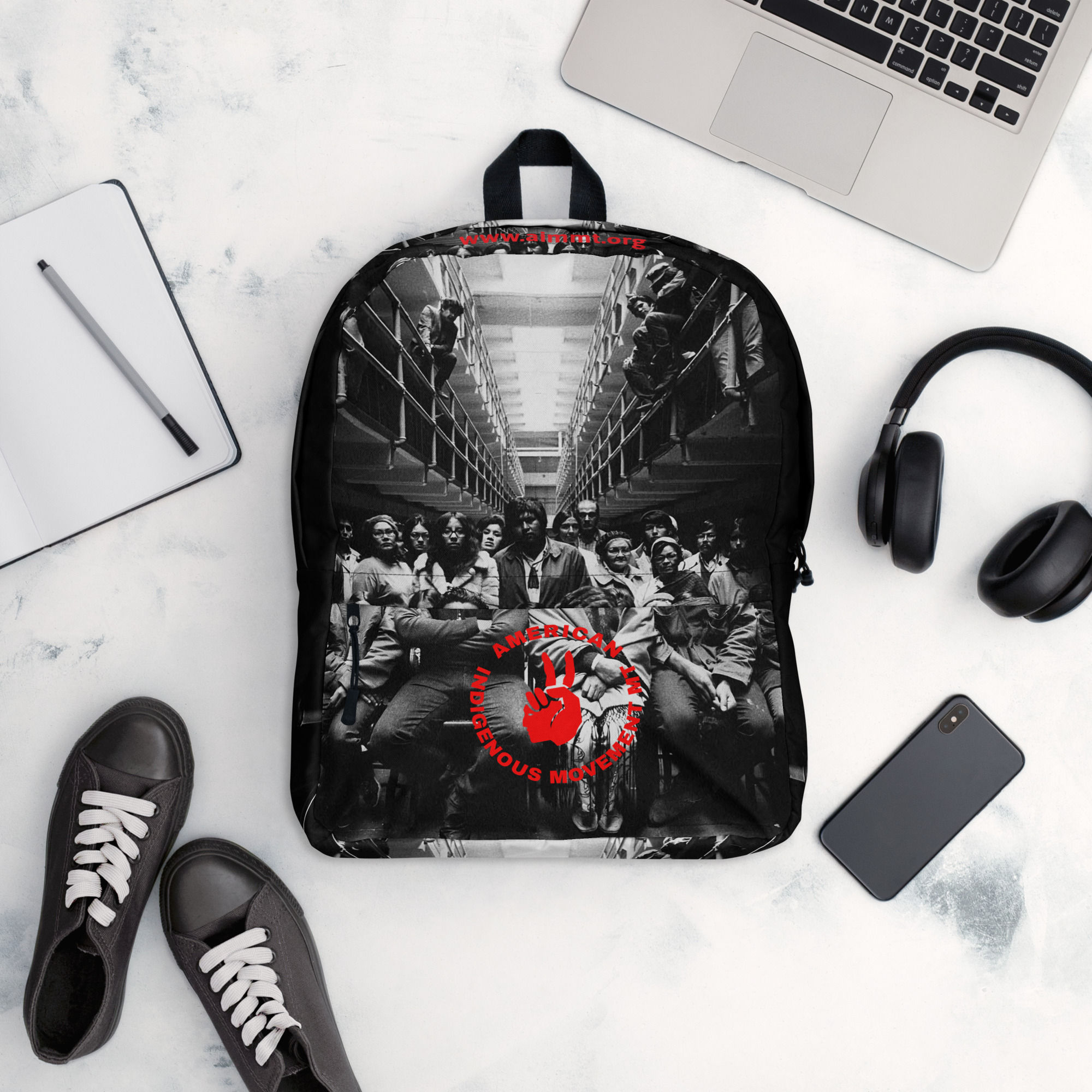 AIM MT Alcatraz Print Backpack