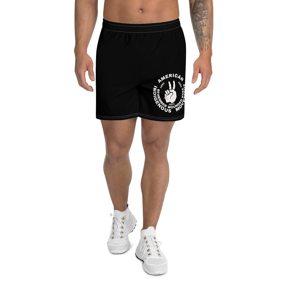 Thumbnail: AIM Unisex Athletic Long Shorts Black