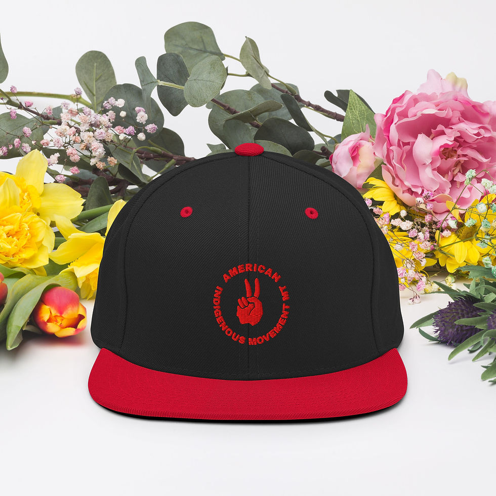 Thumbnail: Embroidered Snapback AIM MT Cap