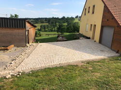 Pavage en granit jaune beige2