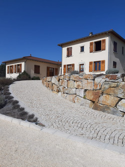 Pavage en granit jaune beige Imgranit pose en arc9