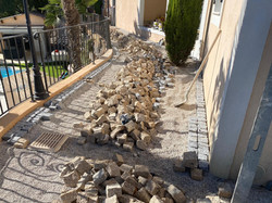 pavage en arc en pavé jaune beige près de nice 6