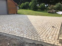 Pavage en granit jaune beige1
