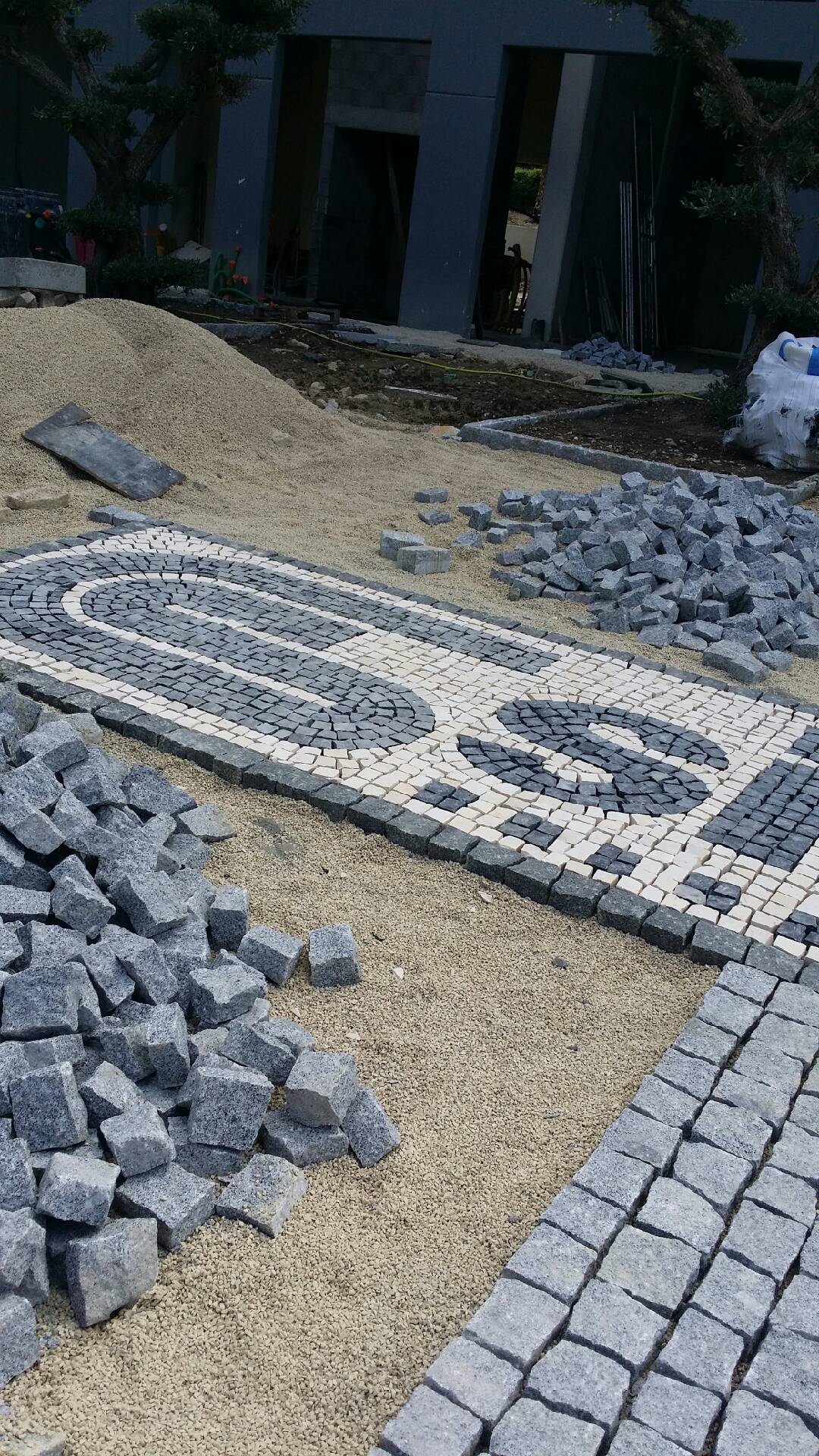 Création du logo Singer en pavé