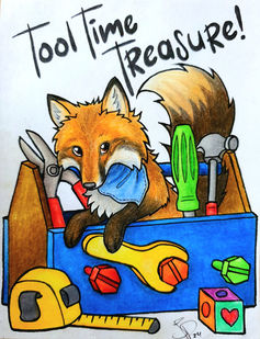 Fox Toolbox Treasure Tools Time Handy 