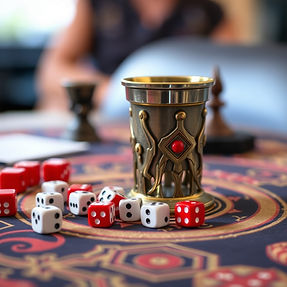 dice cup on a gaming table .jpg
