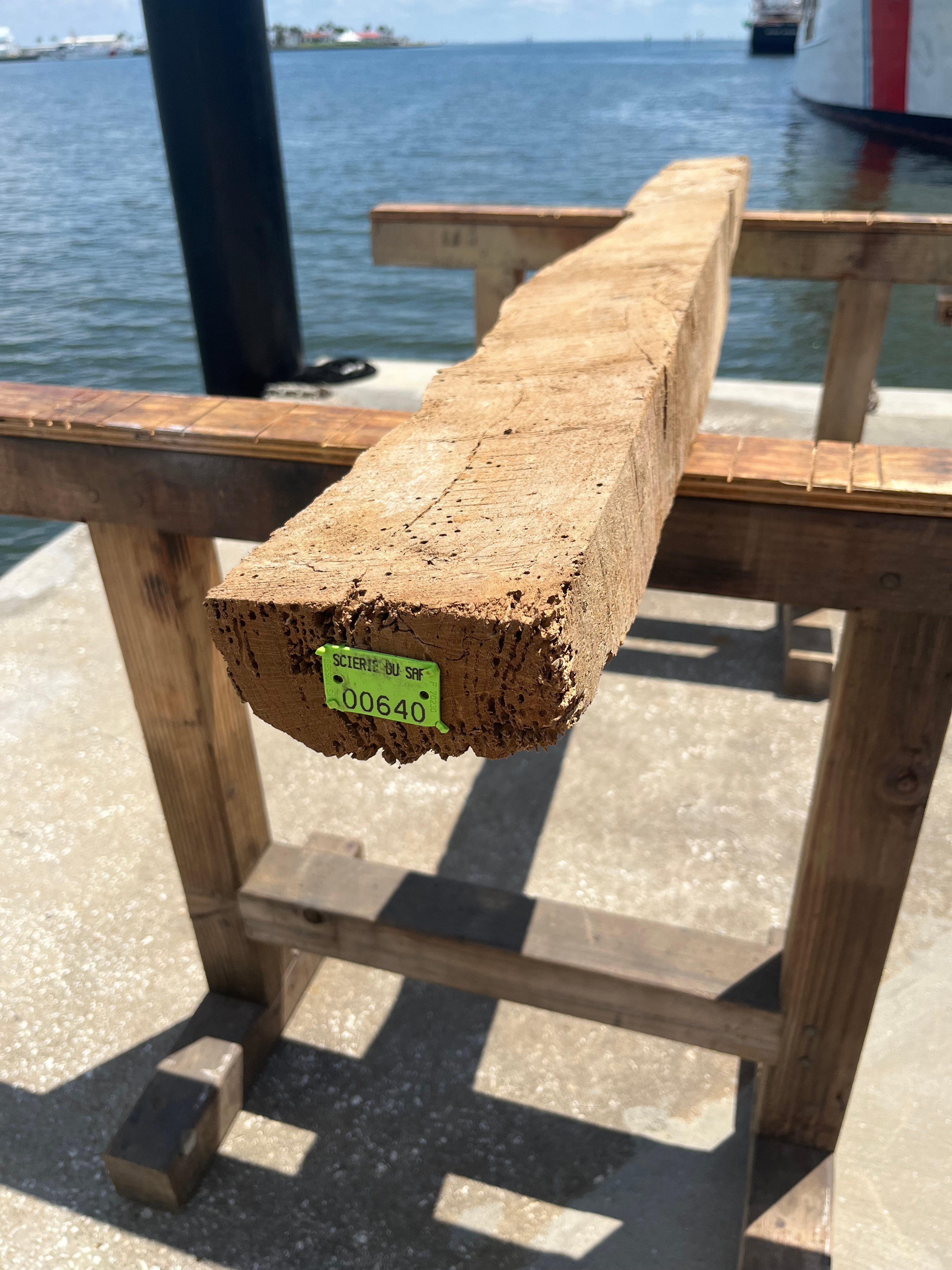 6 inches of Beam 640: Reclaimed Marmion Farm Grade B Beams