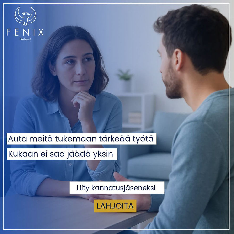 Помогите нам продолжить важную работу: теперь Fenix Finland можно поддержать разовым пожертвованием