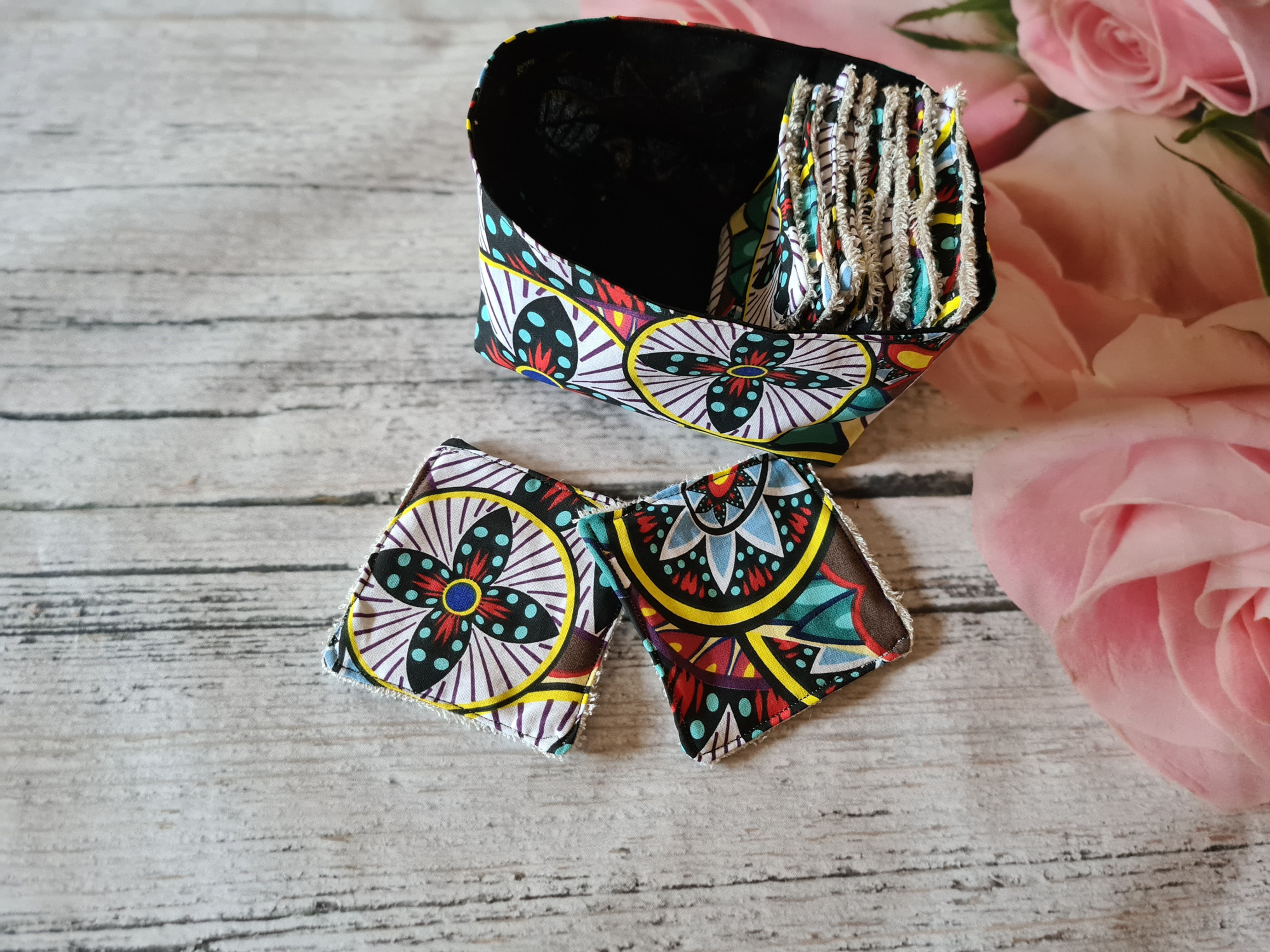 panière et lingettes