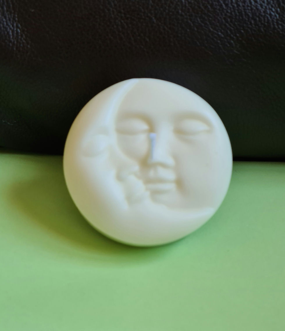 Miniature : Bougie visage blanche