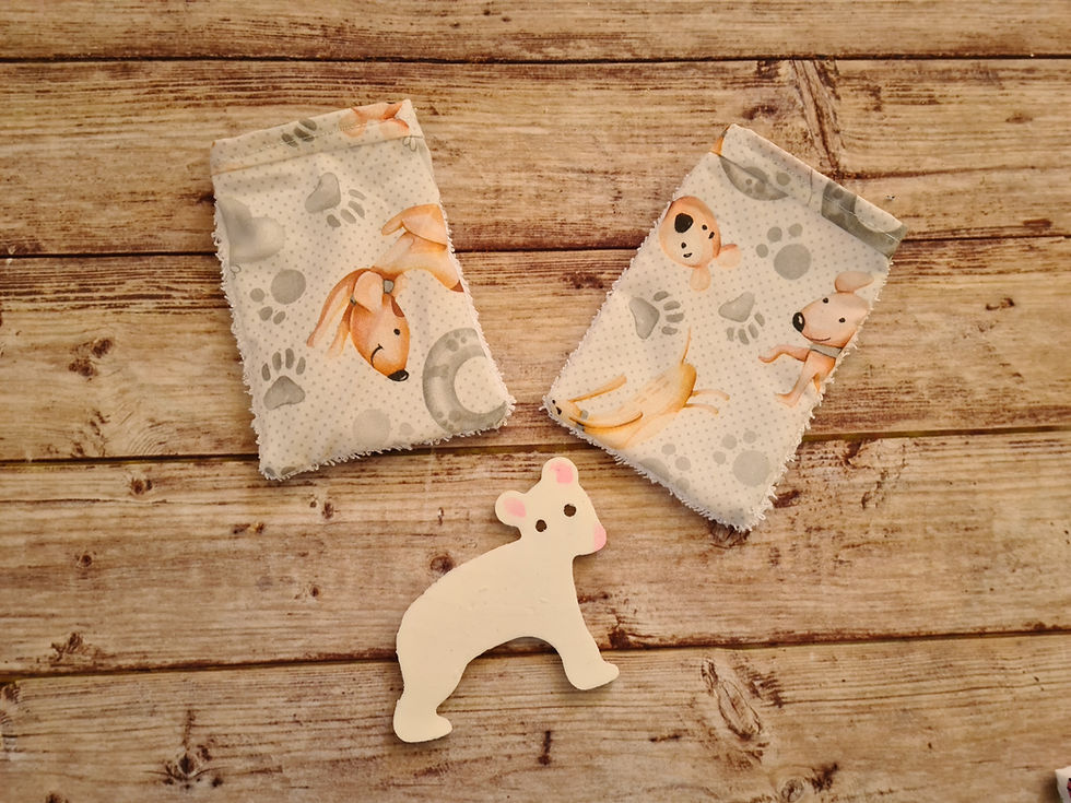 Miniature : petit gant de toilette motifs Billy le chien