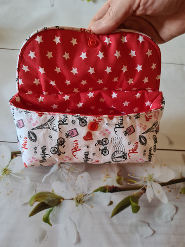 Etui à lunettes en tissu molletonné tendancezerodechet