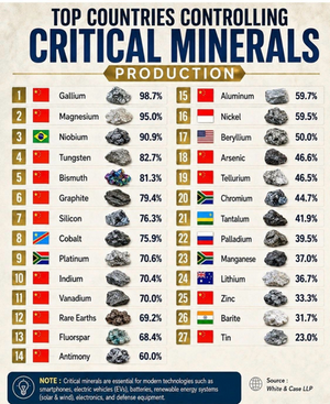Where are the world's critical minerals...