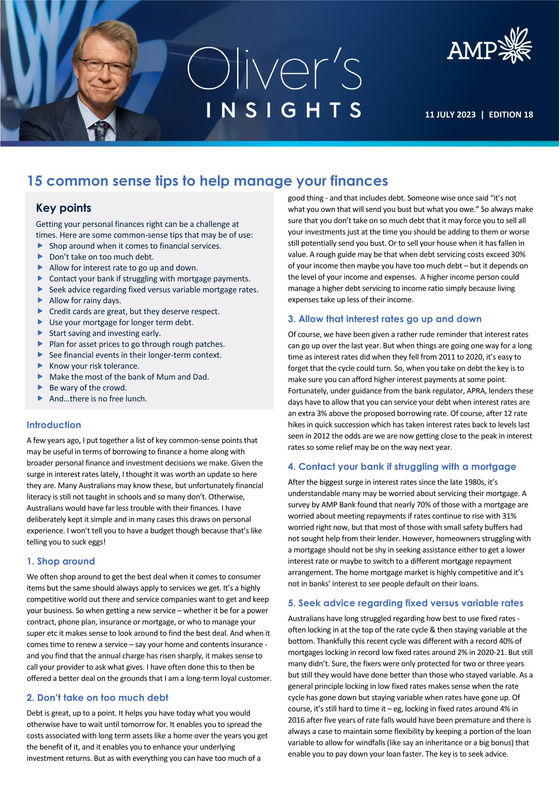 15 common sense Tips to manage your Finances