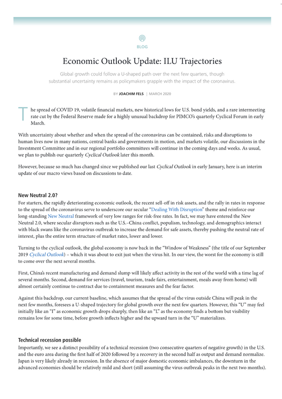 Economic Outlook Update