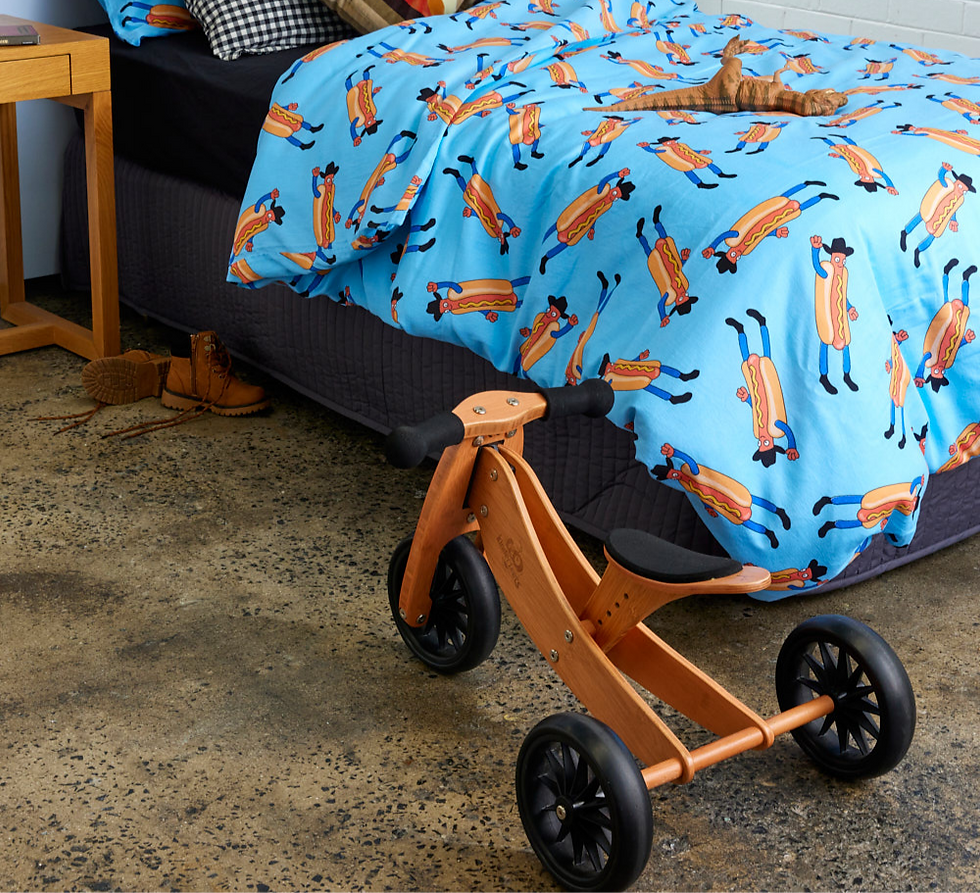 Thumbnail: Hotdog Man Quilt Cover