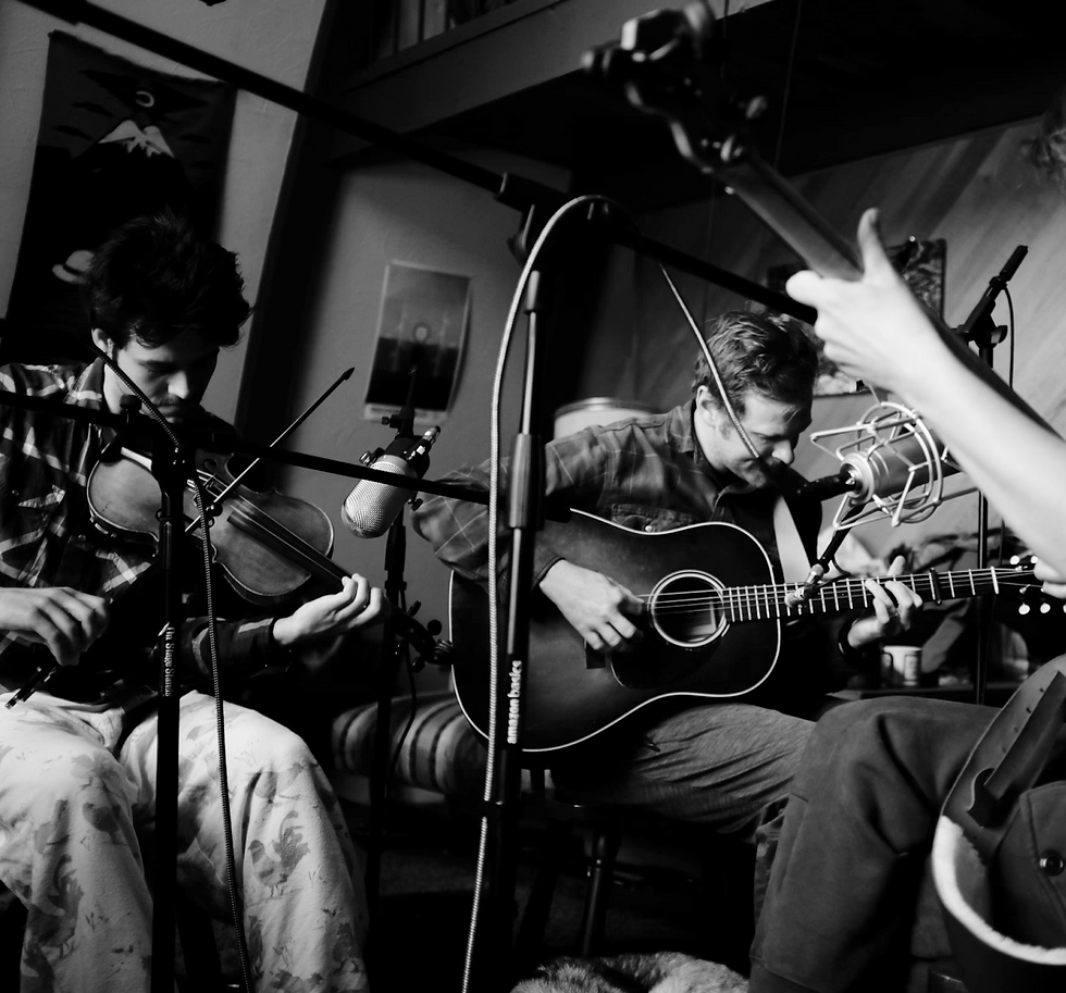 Nathan Royal and Greyson Wickel In the Westmoon Records Studio