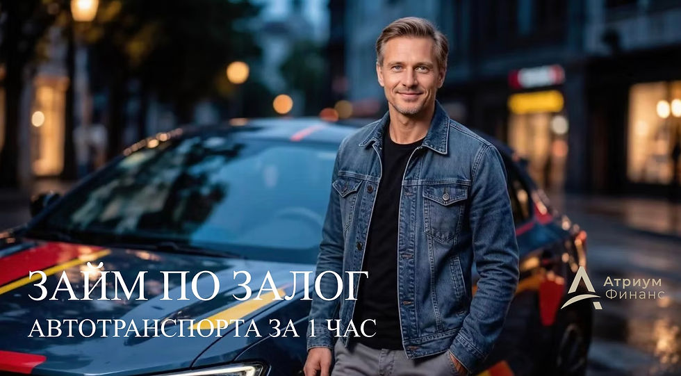 Займ под залог авто