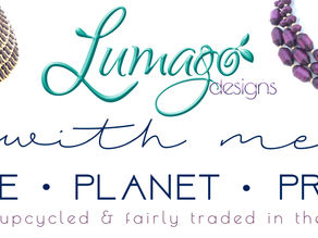 Lumago Designs teaches Red Cross Volunteers on Recycled Jewelry Making