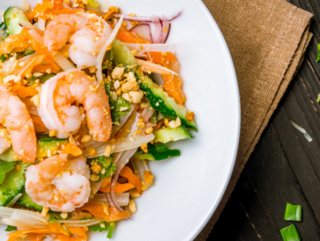 Spring Roll Salad With Peanut Dressing