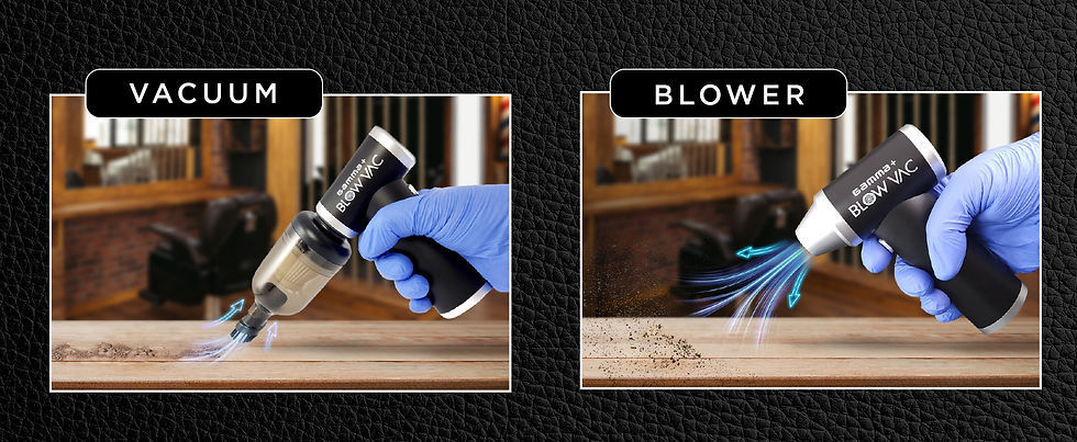 Миниатюра: Gamma+ Blow Vac | Profesionāls 2-in-1 gaisa pūtējs un vakuums frizieriem