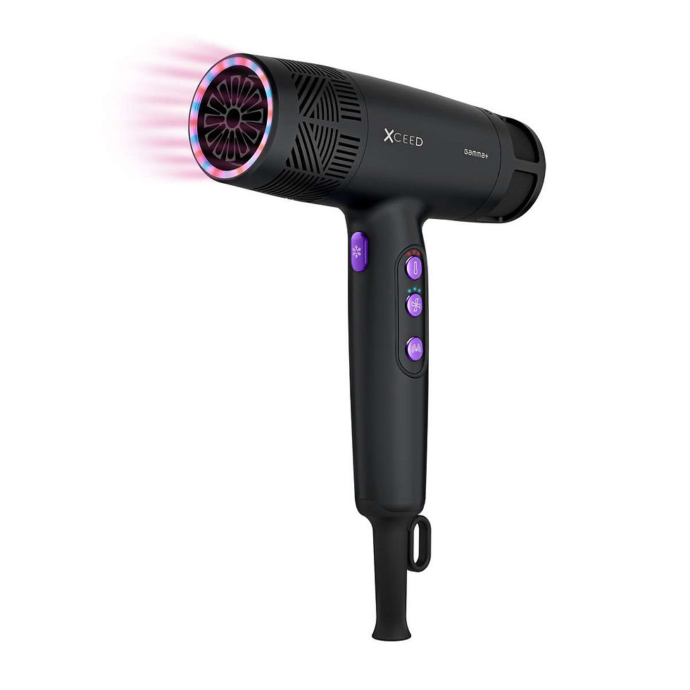 Sīktēls: Gamma+ Xceed Profesionāls Fēns | Active Oxygen, Infrared un Jonizācijas Tehnoloģ