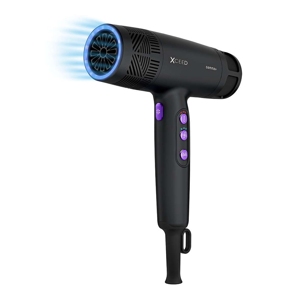 Sīktēls: Gamma+ Xceed Profesionāls Fēns | Active Oxygen, Infrared un Jonizācijas Tehnoloģ