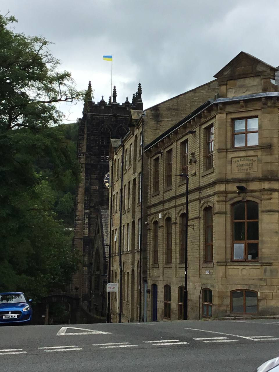flag above minster