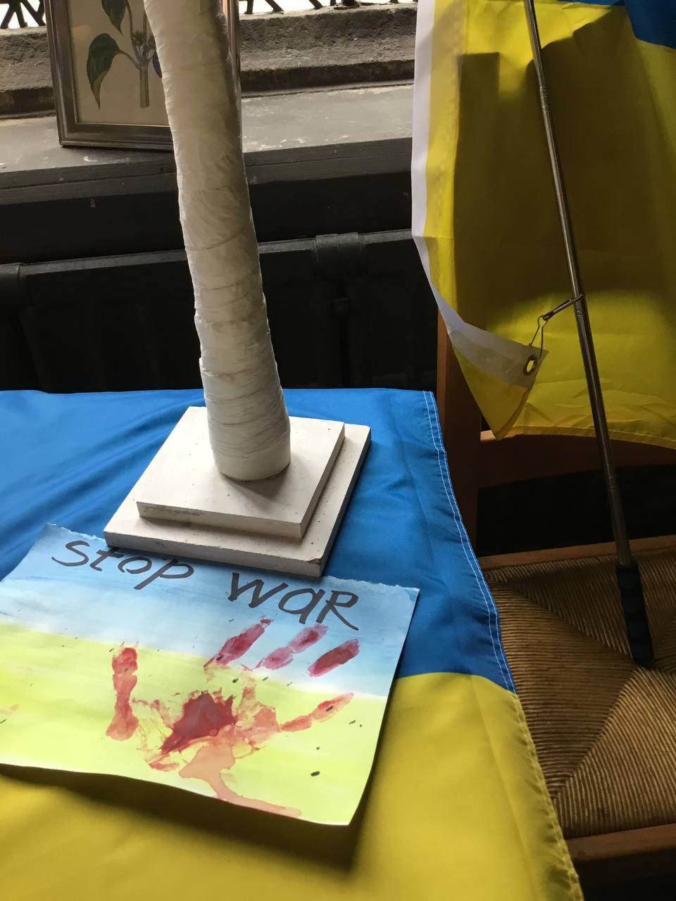on the table in the minster dedicated to ukraine
