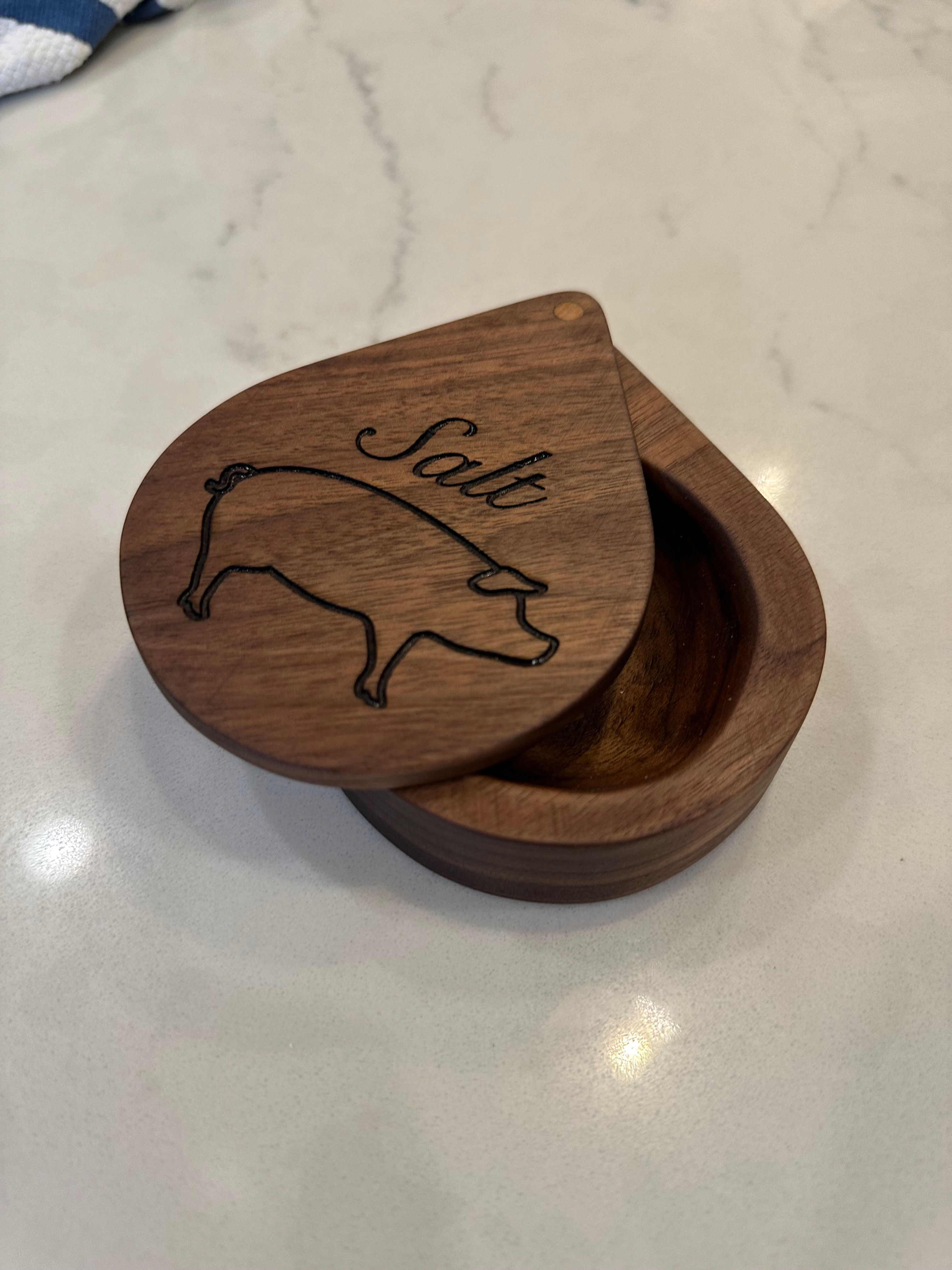Walnut salt pig