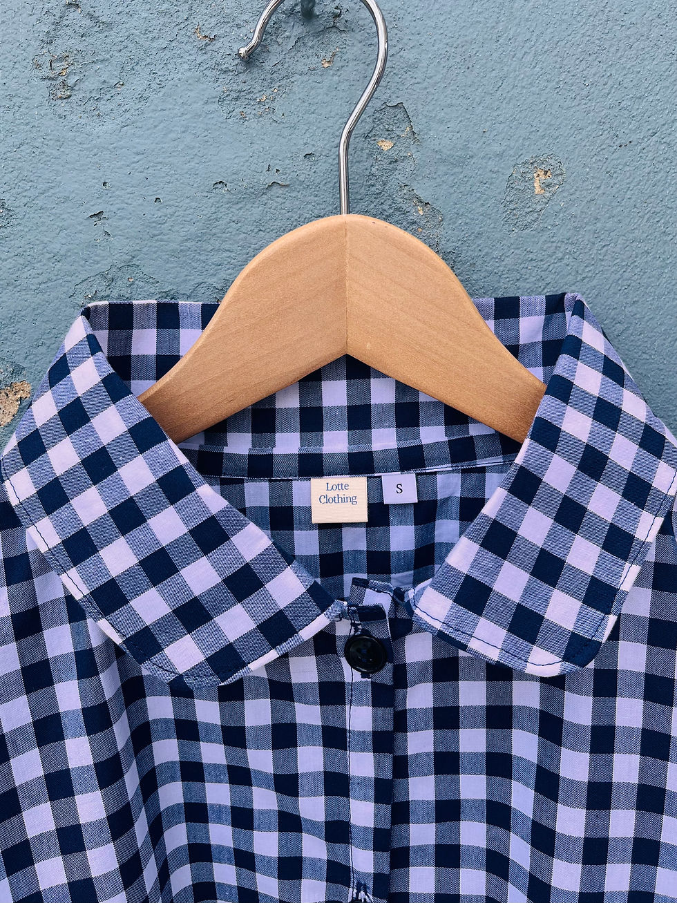 Thumbnail: Nancy Shirt in navy gingham