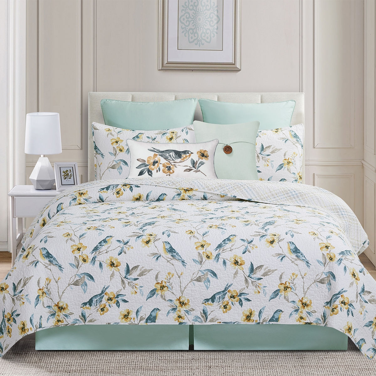 CALIX BLUEBIRD QUILT SET