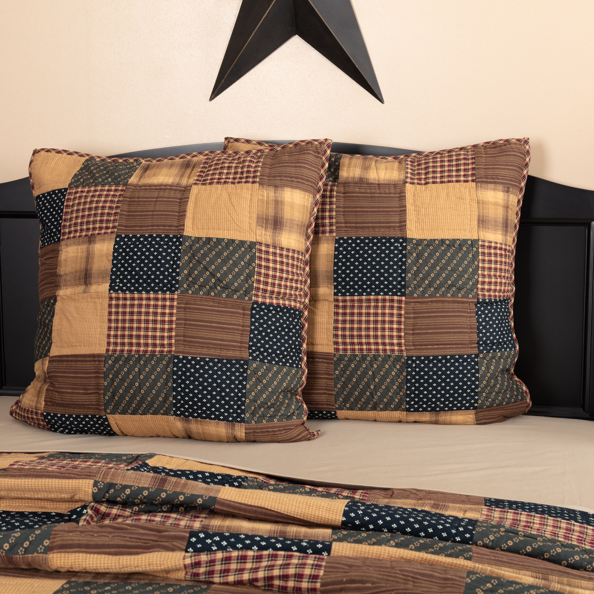 PATRIOTIC PATCH QUILTED EURO SHAM