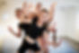 A dance formation with multiple girls
