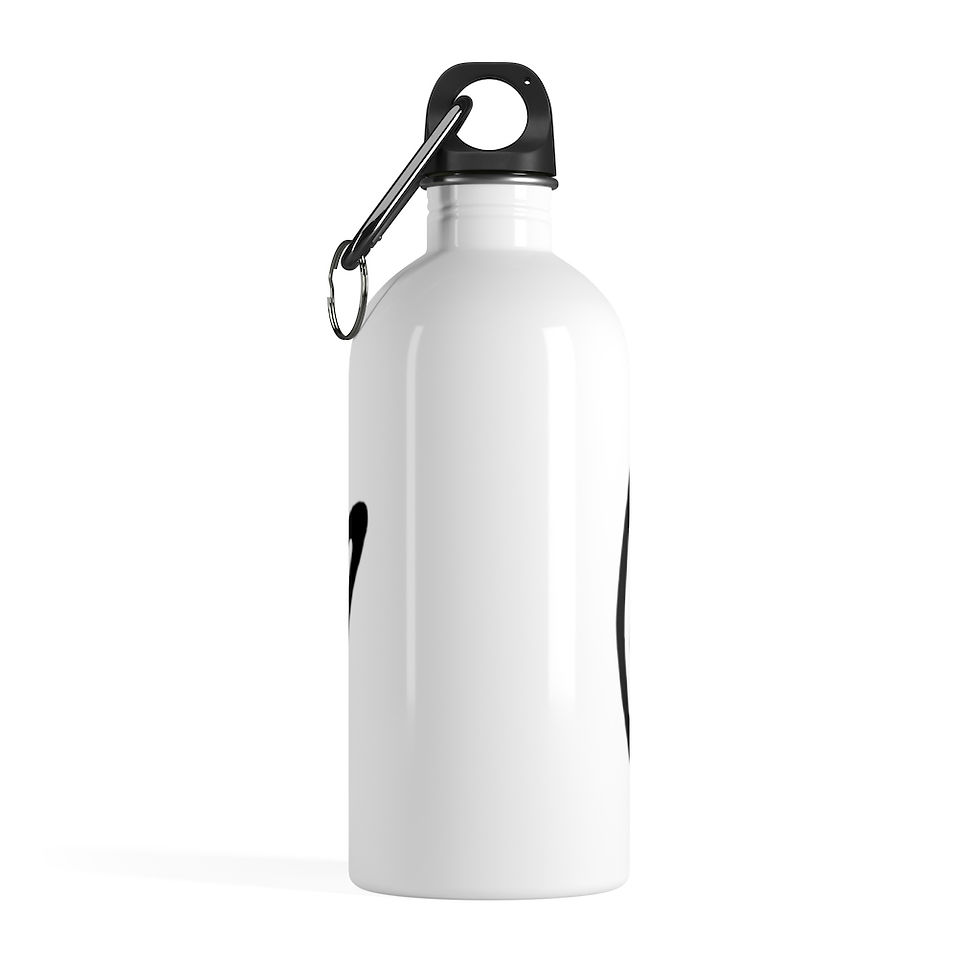 Thumbnail: Three Crooked Hearts Stainless Steel Water Bottle