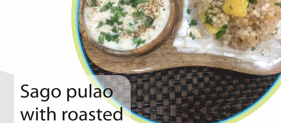 Sago Pulao with Roasted Potatoes