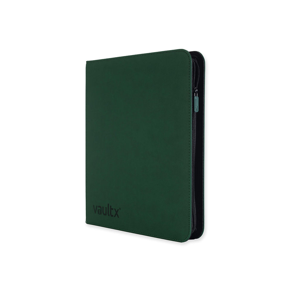 Thumbnail: Vault X: EXO-TEC Zip Binder - 12 Pocket Green Side View