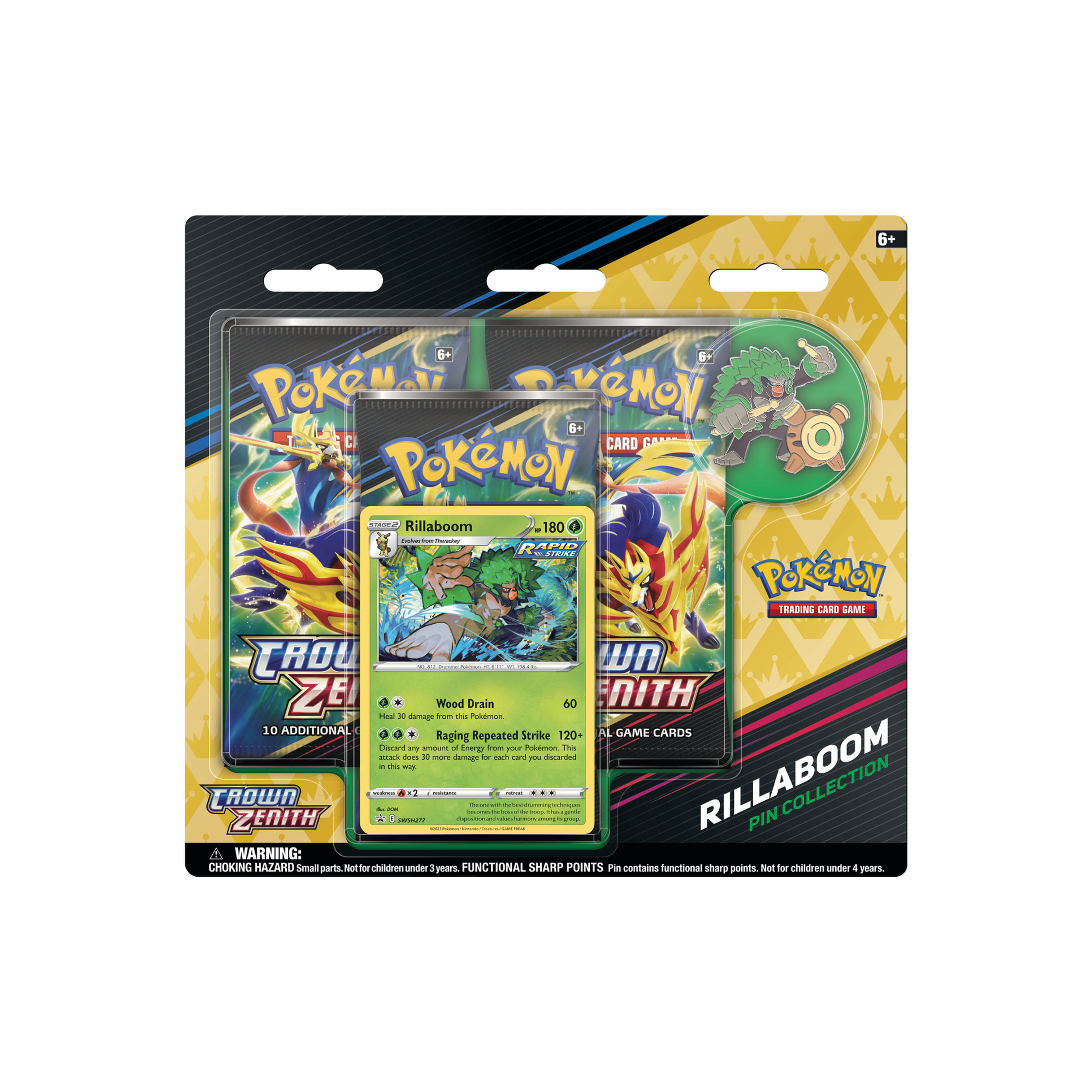 Rillaboom - Crown Zenith Pin Collection