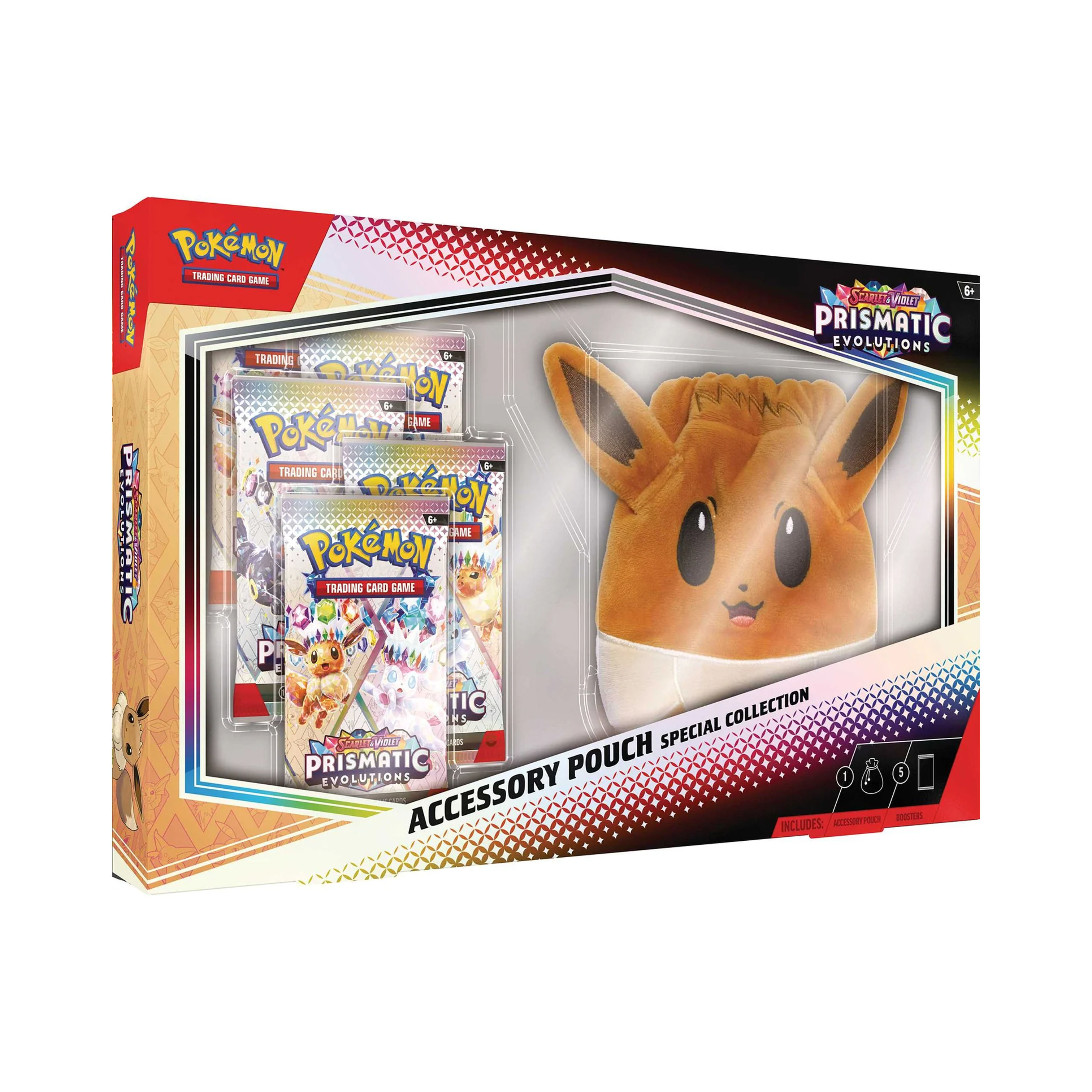 Pokemon: Prismatic Evolutions Accessory Pouch Box Left